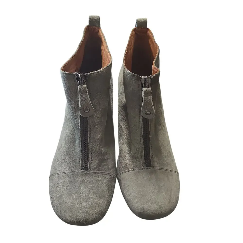 Gentle Souls ‘Ridgual’ Wedge Suede Ankle Boot